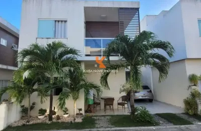 Casa em condomínio na vila praiana: 4 quartos, 3 suítes, 2 salas, 4 banheiros, 1 vaga, 200m² em lauro de freitas-ba