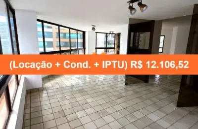 Aluguel de apartamento de luxo na graça, salvador-ba: 3 quartos, 3 suítes, 2 salas, 5 banheiros, 3 vagas de garagem.