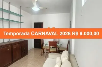 Apartamento para locação carnaval 2026  com 1 quarto e 1 suíte no jardim apipema,  acomoda 3 pessoas - salvador, ba: 50m² de conforto e sofisticação!