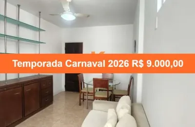 Apartamento para locação carnaval 2026  com 1 quarto e 1 suíte no jardim apipema,  acomoda 3 pessoas - salvador, ba: 50m² de conforto e sofisticação!