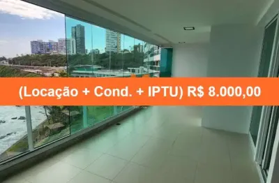 Apartamento para locação em ondina, salvador-ba: 2 quartos, 1 suíte, 2 salas, 3 banheiros, 2 vagas de garagem, 90m² de área.