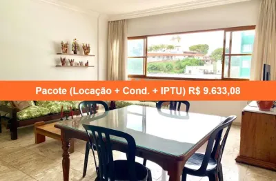 Apartamento para locação na barra, salvador-ba: 2 quartos, 1 suíte, 3 salas, 5 banheiros, 1 vaga, 285m².