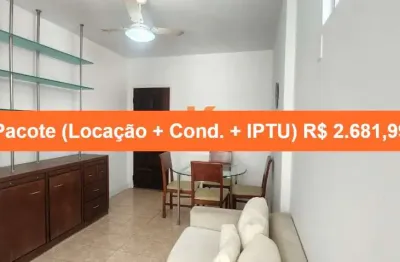 Aluguel de Apartamento em Ondina, Salvador-BA: 1 quarto, 1 suíte, 1 sala, 1 banheiro, 50m² de luxo!