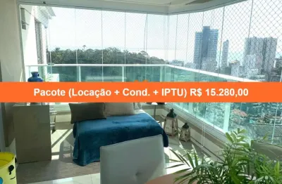 Aluguel de Apartamento de Luxo na Graça, Salvador-BA: 3 Quartos, 3 Suítes, 2 Salas, 6 Banheiros, 3 Vagas de Garagem, 187m².