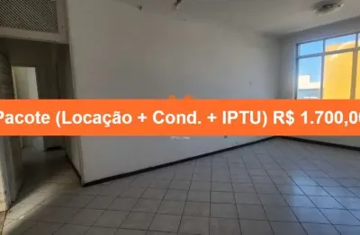 Apartamento para locação na Pituba, Salvador-BA: 3 quartos, 1 suíte, 2 salas, 3 banheiros, 1 vaga de garagem - 117,13m².