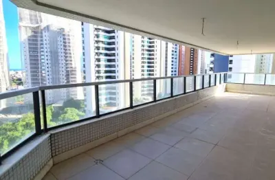Excelente oportunidade: apartamento de luxo no horto florestal, salvador-ba, 4 quartos, 4 suítes, 4 salas, 6 banheiros, 5 vagas, 295m².
