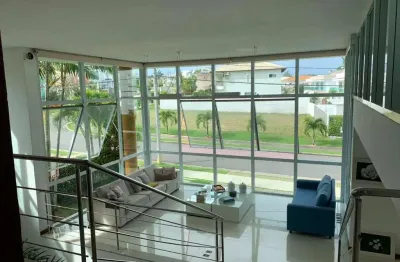 Espetacular casa em condomínio à venda em abrantes, camaçari-ba: 4 quartos, 4 suítes, 2 salas, 6 banheiros, 3 vagas de garagem, 324m²