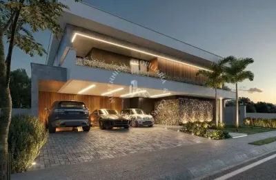 Cond. alphaville iii - cond. alphaville iii, casa térrea, 04 suítes, terreno + planta personalizada, ponta negra, manaus am.