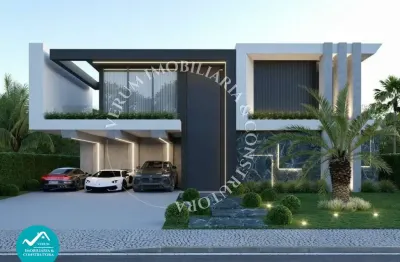 Cond. alphaville ii - cond. alphaville ii, casa duplex com 04 suítes, terreno + planta personalizada + construção, manaus-am.