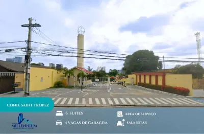 Cond. residencial saint tropez - adrianópolis- residencial saint tropez 6 suítes com 300 m²