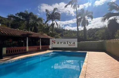 Chácara com 2 dormitórios à venda, 6250 m² por r$ 550.000,00 - sítio casa vermelha (ouro fino paulista) - ribeirão pires/sp