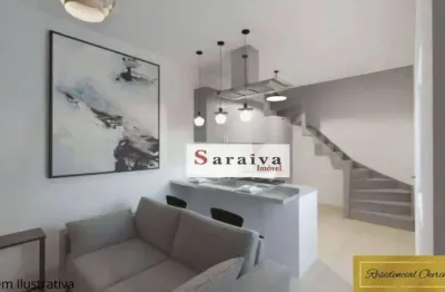 Apartamento com 2 dormitórios à venda, 44 m² por r$ 317.000,00 - jardim alvorada - santo andré/sp