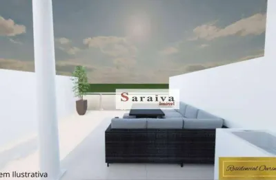 Cobertura com 2 dormitórios à venda, 84 m² por r$ 420.000,00 - jardim alvorada - santo andré/sp