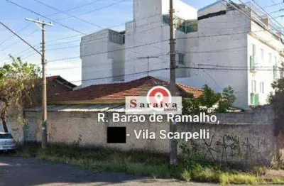 Terreno à venda, 250 m² por r$ 798.000,00 - vila scarpelli - santo andré/sp
