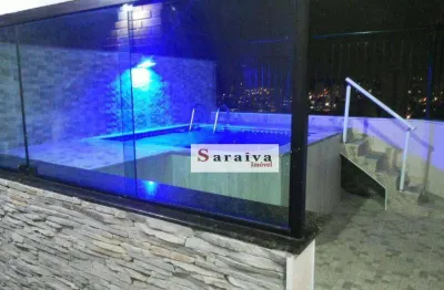 Cobertura com 3 dormitórios à venda, 164 m² por r$ 980.000,00 - vila guarani - mauá/sp