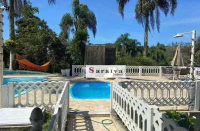 Chácara à venda, 2100 m² por r$ 1.065.000,00 - pouso alegre - ribeirão pires/sp