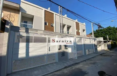 Sobrado à venda, 122 m² por r$ 640.000,00 - vila homero thon - santo andré/sp