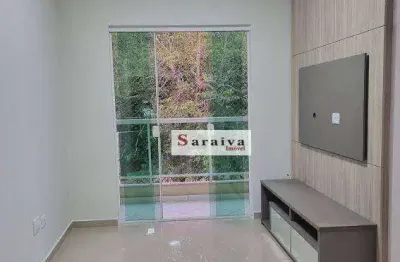 Apartamento com 2 dormitórios à venda, 62 m² por r$ 350.000 - jardim santo alberto - santo andré/sp