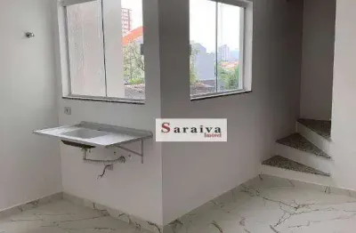 Cobertura com 2 dormitórios à venda, 105 m² por r$ 580.000,00 - campestre - santo andré/sp