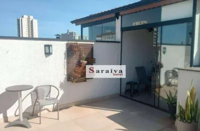 Cobertura com 2 dormitórios à venda, 79 m² por r$ 485.000 - santa maria - santo andré/sp