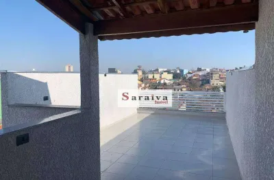 Cobertura com 2 dormitórios à venda, 84 m² por r$ 430.000 - parque das nações - santo andré/sp