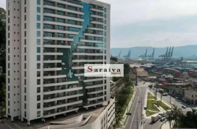 Sala à venda, 43 m² por r$ 180.000 - valongo - santos/sp