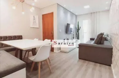 Apartamento com 2 dormitórios à venda, 86 m² por r$ 460.000 - utinga - santo andré/sp
