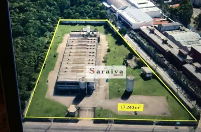 Terreno à venda, 17000 m² por r$ 55.000.000 - utinga - santo andré/sp