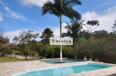Chácara com 2 dormitórios à venda, 5000 m² por r$ 1.070.000,00 - represa - ribeirão pires/sp