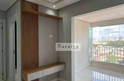 Apartamento com 2 dormitórios para alugar, 62 m² por R$ 3.969,54/mês - Jardim Hollywood - São Bernardo do Campo/SP