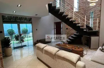 Sobrado com 3 dormitórios à venda, 295 m² por r$ 1.600.000 - jordanópolis - são bernardo do campo/sp