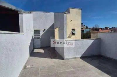 Cobertura com 2 dormitórios à venda, 55 m² por r$ 350.000 - parque joão ramalho - santo andré/sp