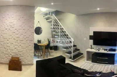 Sobrado com 3 dormitórios à venda, 230 m² por r$ 620.000,00 - vila cláudio - santo andré/sp