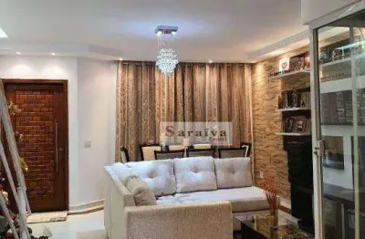 Sobrado com 3 dormitórios à venda, 218 m² por r$ 1.100.000,00 - jardim das maravilhas - santo andré/sp