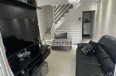 Sobrado com 3 dormitórios à venda, 130 m² por R$ 640.000 - Vila Camilópolis - Santo André/SP