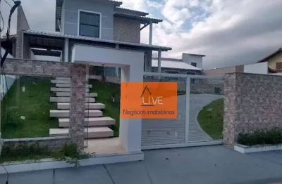 Live vende - casa com 5 dormitórios à venda, 270 m² por r$ 1.350.000 - ponta grossa - maricá/rj