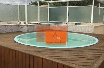 Cobertura com 2 dormitórios à venda, 138 m² por r$ 580.000,00 - maria paula - são gonçalo/rj