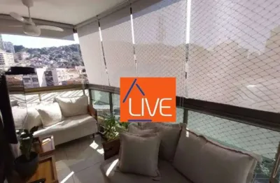 Live vende: ótimo apartamento com 3 quartos, suíte, varanda, vaga, lazer, 133 m² por r$ 950.000 - icaraí - niterói/rj