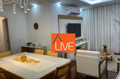 Live vende : lindo apartamento todo reformado, 1 vaga, 2 quartos, 81m²