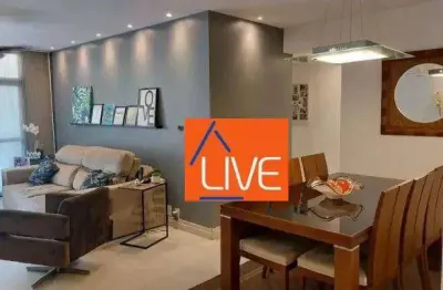 Live vende: excelente apartamento 3 quartos, 1 suíte, varanda, vaga