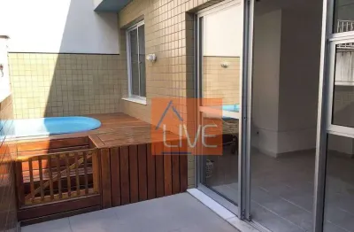 Live vende: cobertura duplex com 3 quartos, sendo 1 suíte, piscina e 2 vagas, 136 m² por r$ 730.000,00 - santa rosa - niterói/rj
