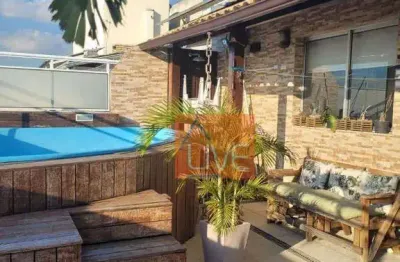 Live vende: excelente cobertura com 3 quartos, suíte, piscina, lazer e vaga , 120 m² por r$ 750.000 - barreto - niterói/rj