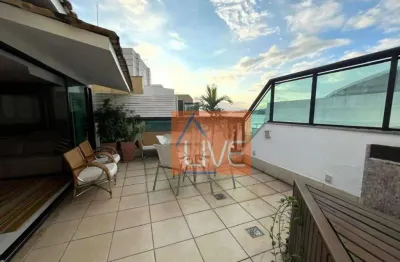 Live vende : cobertura vistamar com piscina privativa ,3 quartos com 2 suítes , 3 banheiros , 2 vagas, 182 m² por r$ 2.100.000 - charitas - niterói/rj