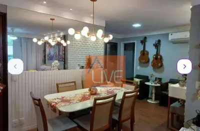 Live vende: excelente apartamento, 130m², 3 quartos, 3 banheiros, 1 vaga.