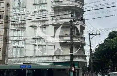 Apartamento com 2 dormitórios, vista mar no bairro de gonzaga em santos.