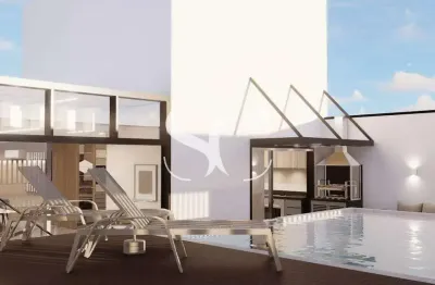 Vende-se cobertura duplex em santos na ponta da praia - 4 suítes, 3 vagas, piscina privativa.