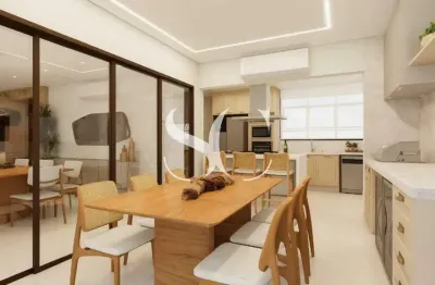 Vende-se apartamento em santos na aparecida, vista para o mar, 4 suítes, 4 vagas - alto padrão