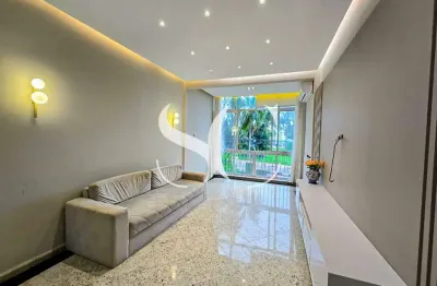 Aluga-se apartamento de 02 dormitórios sendo 01 suíte no bairro ponta da praia em santos.