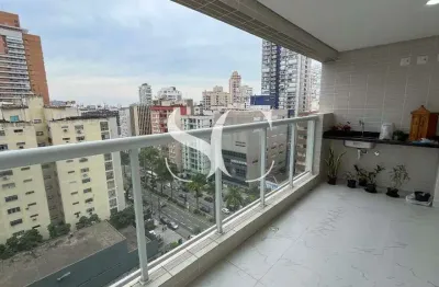 Castell di indaiá - 02 dormitórios sendo 02 suítes à venda no bairro de gonzaga em santos.