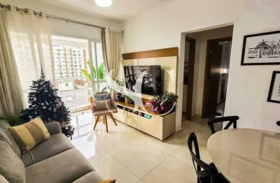 Apartamento à venda no Gonzaga em Santos - 2 suítes + lavabo - Prédio com lazer
